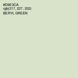 #D9E3CA - Beryl Green Color Image